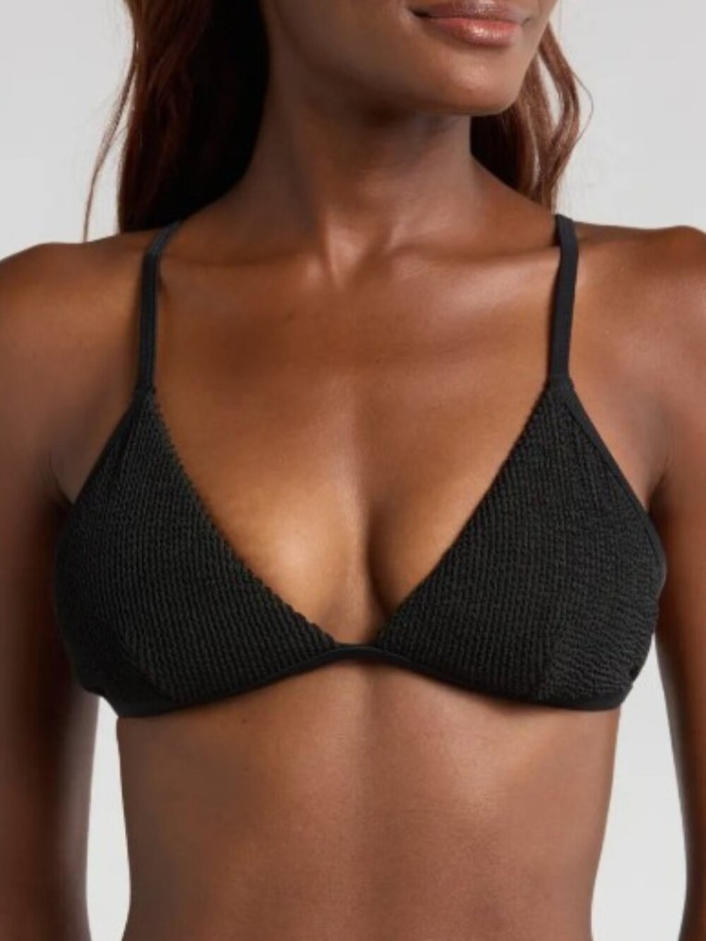 Good American's Always Fit Triangle Bikini Top Size Black 3XL